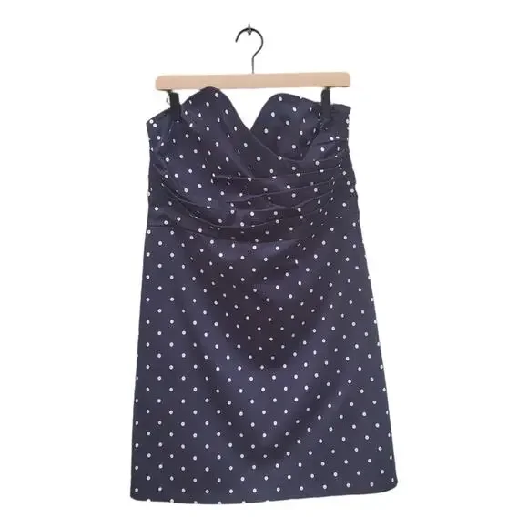 🔥 POLKA DOT BAR III NWT STRAPLESS SWEETHEART NECKLINE SHIFT DRESS SIZE 16 - Picture 2 of 15